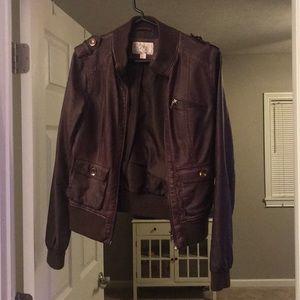 Faux leather jacket M